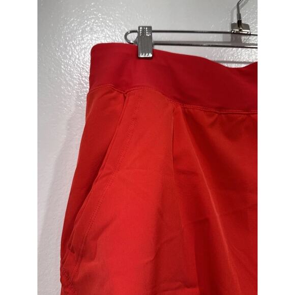 Lands End Red Swim Shorts Women's Size 16 Built In Brief Quick Dry Vacation - Picture 2 of 10